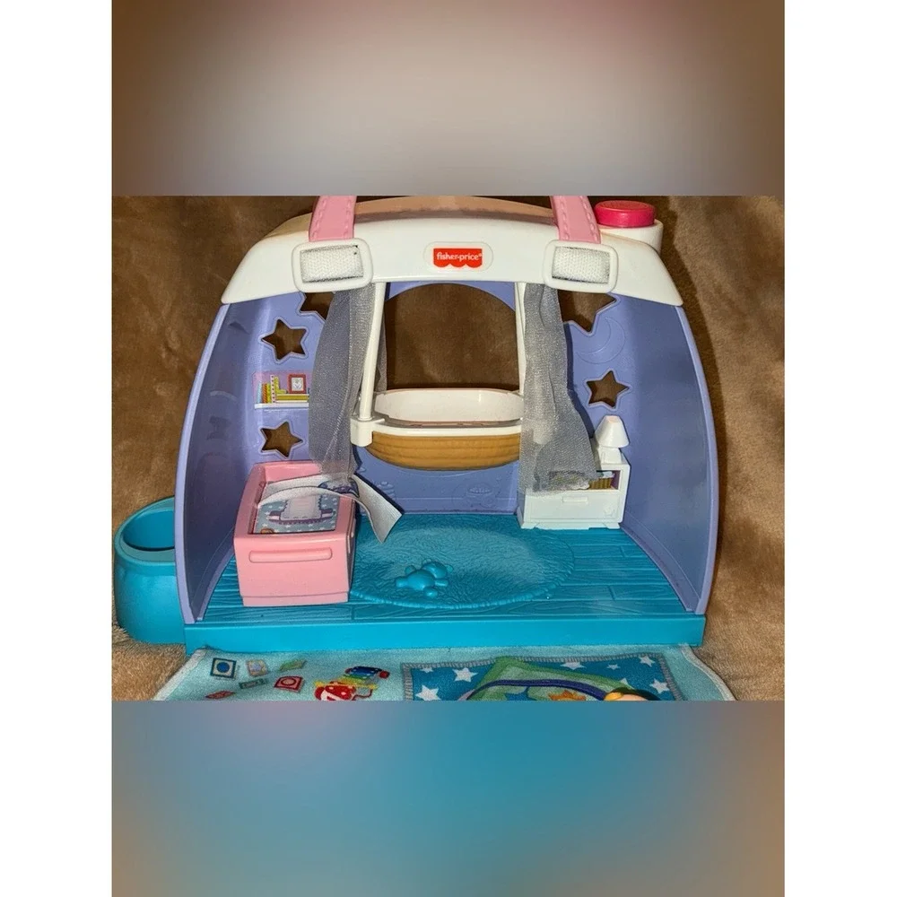 Fisher-Price Little People Cuddle & Care Nursery Baby Dollhouse Playset Bag